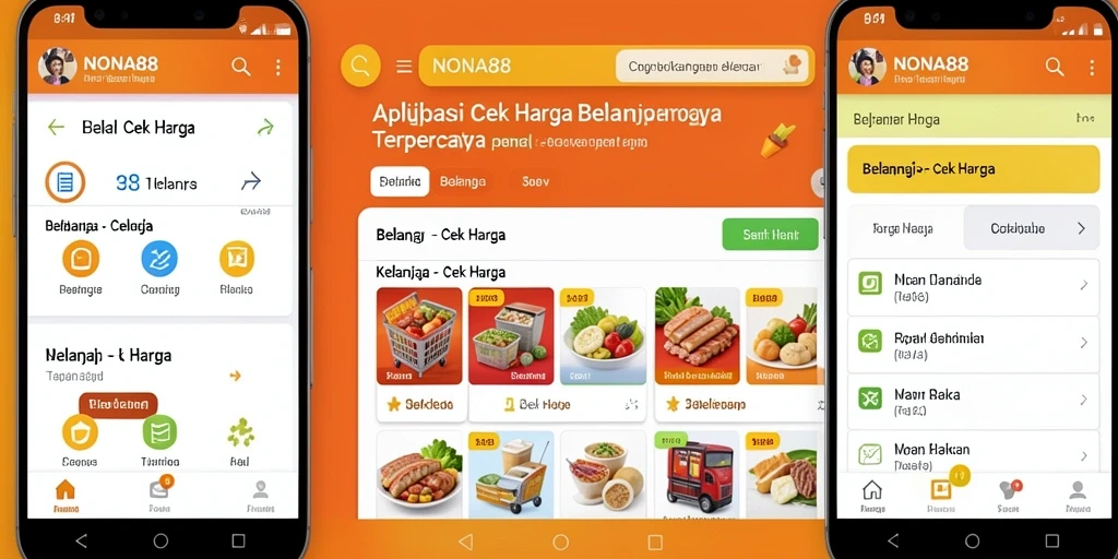 Tampilan antarmuka aplikasi NONA88 saat cek harga produk.