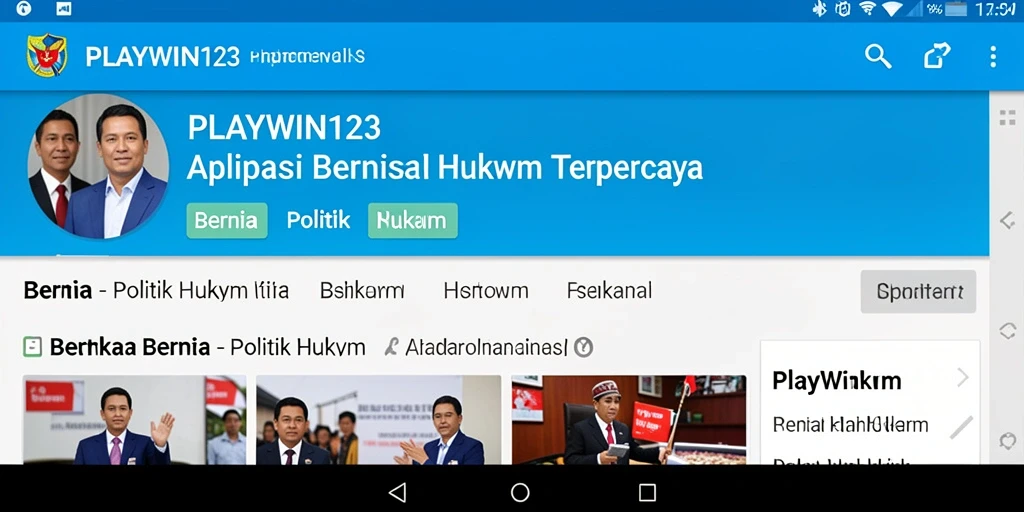 Tampilan antarmuka PLAYWIN123 yang menarik dan informatif.