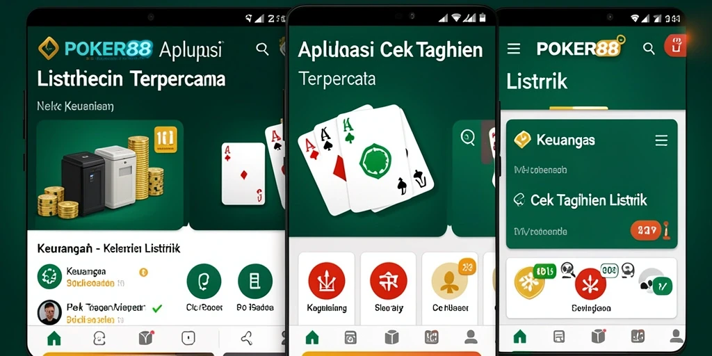 Tampilan antarmuka POKER88 untuk cek tagihan listrik yang user-friendly.