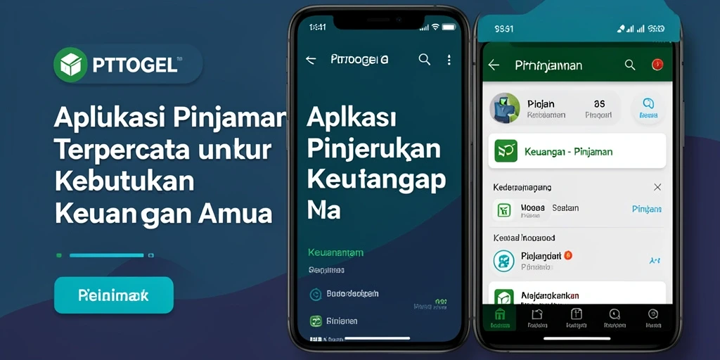 Antarmuka PTTOGEL yang sederhana dan mudah digunakan untuk pengajuan Pinjaman.