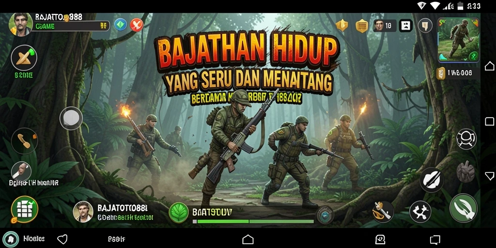 Antarmuka menarik dari game Bertahan Hidup RAJATOTO88.