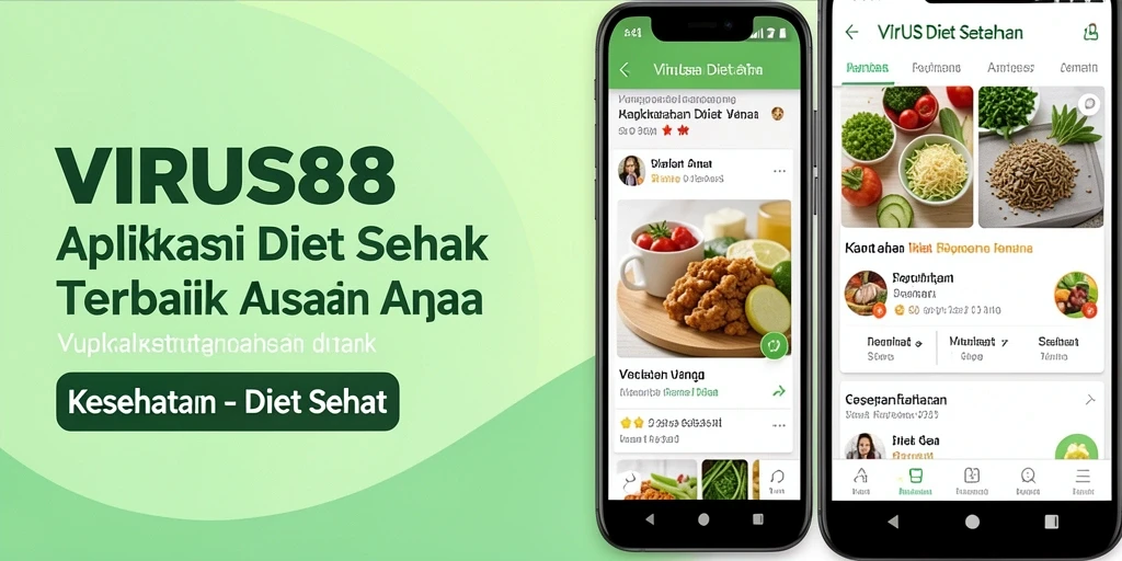 Antarmuka aplikasi VIRUS88 yang sederhana dan informatif.