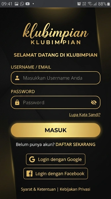 Masuk Akun klubimpian untuk Pengguna Android